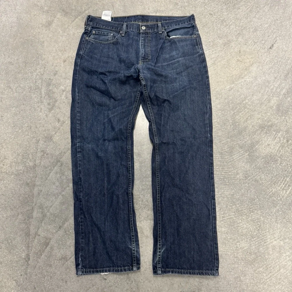 Levi's 559 Jeans Mens 36x32 Blue Cotton Denim Straight Leg Relaxed Fit Workwear
